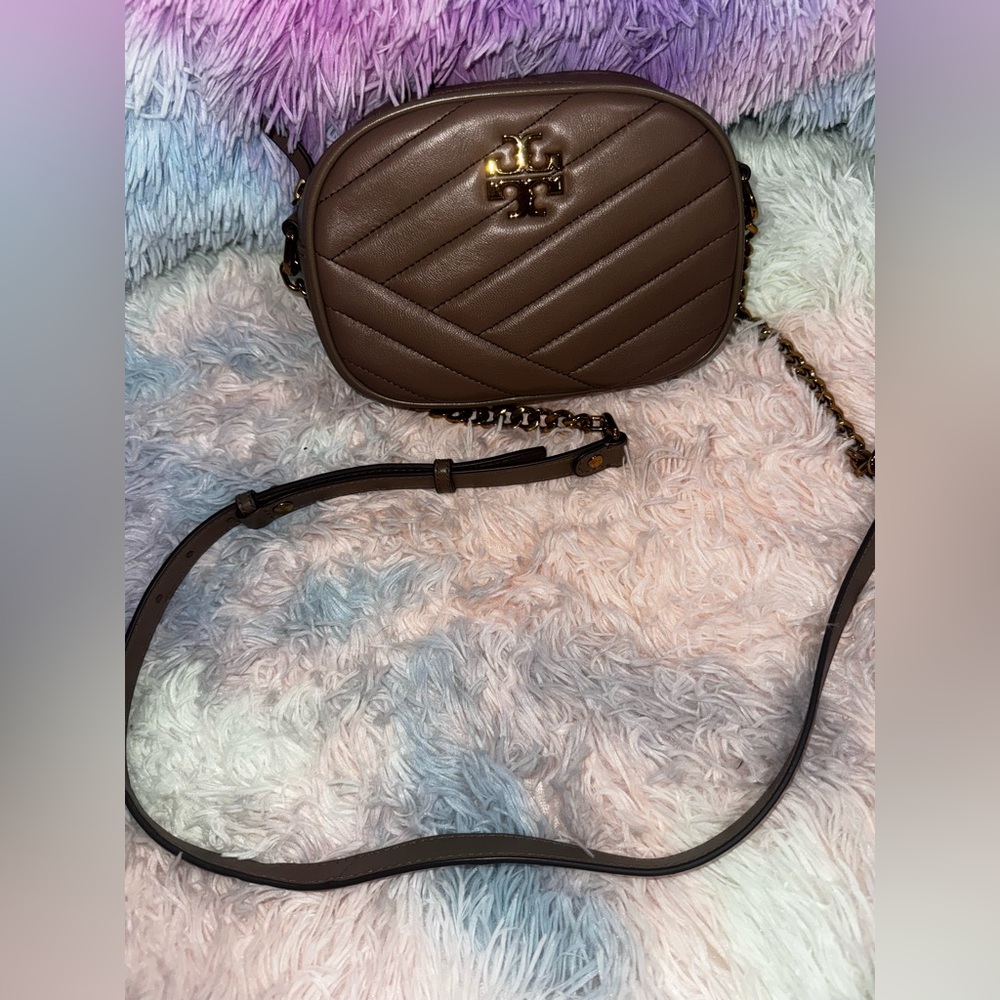 Tory Burch Gray Leather Purse